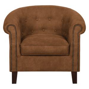 Fauteuil Great Hale III Aspect cuir ancien - Brun