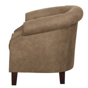 Fauteuil Great Hale III Aspect cuir ancien - Latte macchiatto