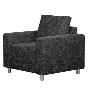 Fauteuil Greenwood Tissu Tissu structuré Lawan: Noir