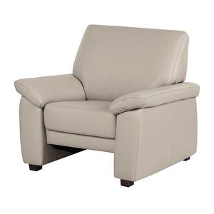 Fauteuil Grimsby Cuir véritable taupe