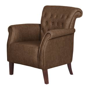 Fauteuil Harmonia Cuir synthétique - Marron