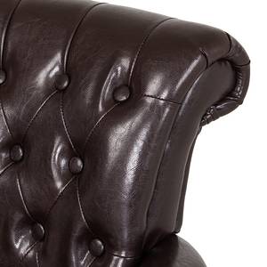 Fauteuil Harmonia Cuir synthétique marron