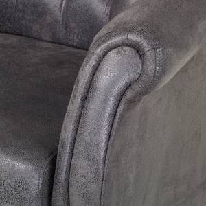 Fauteuil Harmonia Aspect cuir ancien - Gris