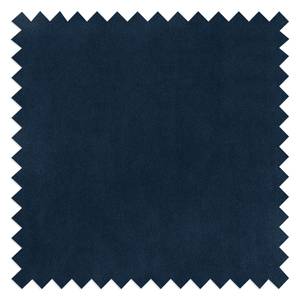 Fauteuil Hepburn II Velours - Chrome mat - Tissu Shyla Bleu foncé - Velours Shyla: Bleu foncé - Chrome mat
