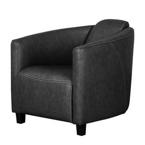 Fauteuil Hineston Cuir synthétique - Anthracite