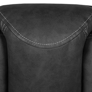 Fauteuil Hineston Cuir synthétique - Anthracite