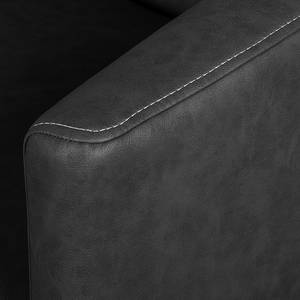 Fauteuil Hineston Imitation cuir - Anthracite