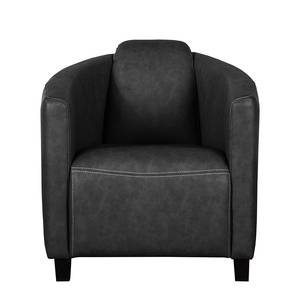 Fauteuil Hineston Imitation cuir - Anthracite