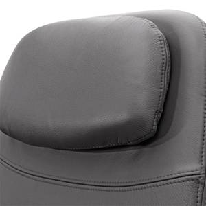 Fauteuil Houston I Cuir véritable Cuir véritable Neka : Gris - Acier inoxydable