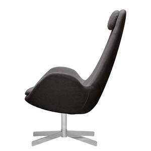 Fauteuil Houston I Tissu Tissu Anda II : Anthracite - Chrome