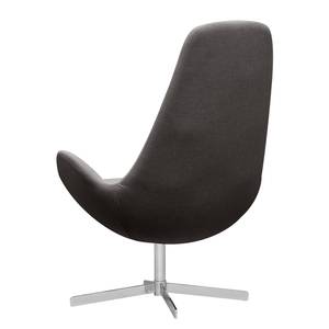 Fauteuil Houston I Tissu Tissu Anda II : Anthracite - Chrome