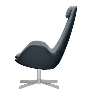 Fauteuil Houston I geweven stof Geweven stof Anda II: Grijs - Chrome