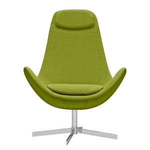 Fauteuil Houston I geweven stof Geweven stof Anda II: Groen - Chrome