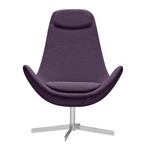 Sessel Houston I Webstoff Webstoff Anda II: Violett - Chrom