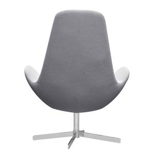 Fauteuil Houston I Tissu Tissu Saia: Gris clair - Chrome