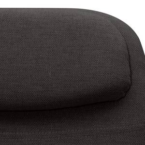 Fauteuil Houston I Tissu Tissu Anda II : Anthracite - Acier inoxydable