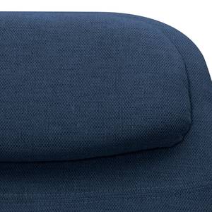 Fauteuil Houston I geweven stof Geweven stof Anda II: Blauw - Roestvrij staal