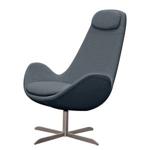 Fauteuil Houston I Tissu Tissu Anda II : Gris - Acier inoxydable