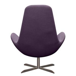 Fauteuil Houston I Tissu Tissu Anda II : Violet - Acier inoxydable