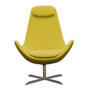 Fauteuil Houston I Tissu Tissu Milan : Jaune - Acier inoxydable