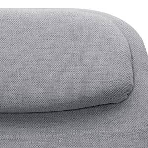 Fauteuil Houston I Tissu Tissu Saia: Gris clair - Acier inoxydable