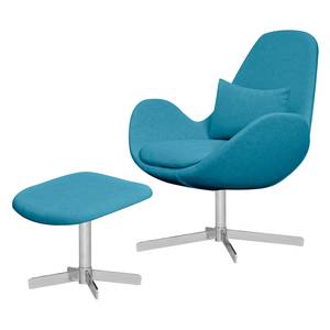 Fauteuil HOUSTON Geweven stof Anda II: Turquoise