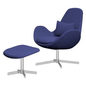 Fauteuil HOUSTON Geweven stof Milan: Lichtblauw