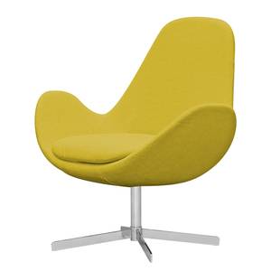 Fauteuil HOUSTON Geweven stof Milan: Geel