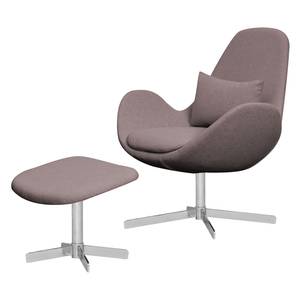 Fauteuil HOUSTON Geweven stof Milan: Grijs-Marron