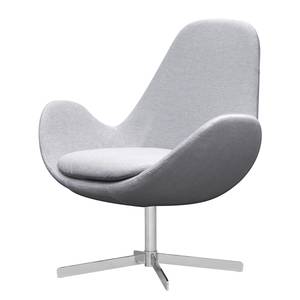 Fauteuil HOUSTON Geweven stof Saia: Lichtgrijs