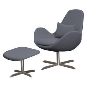 Fauteuil HOUSTON Geweven stof Milan: Antraciet