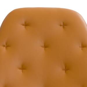 Fauteuil Houston III Cuir véritable Cuir véritable Neka : Cognac - Acier inoxydable