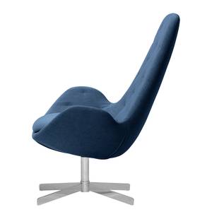 Fauteuil Houston III Tissu Tissu Anda II : Bleu - Chrome