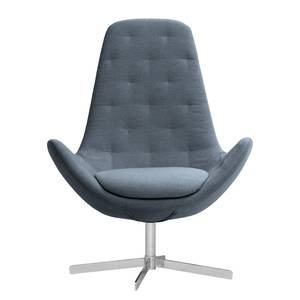 Fauteuil Houston III geweven stof Geweven stof Anda II: Grijs - Chrome