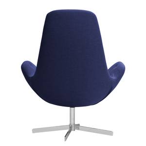 Sessel Houston III Webstoff Webstoff Milan: Dunkelblau - Chrom