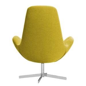 Fauteuil Houston III Tissu Tissu Milan : Jaune - Chrome