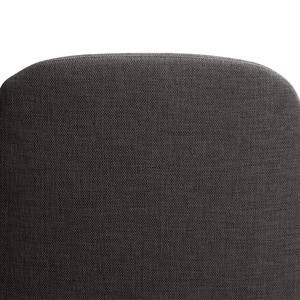 Fauteuil Houston III Tissu Tissu Anda II : Anthracite - Acier inoxydable