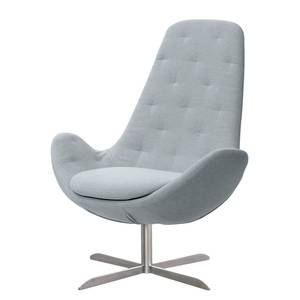 Fauteuil Houston III Tissu Tissu Anda II : Argenté - Acier inoxydable