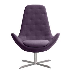 Sessel Houston III Webstoff Webstoff Anda II: Violett - Edelstahl