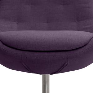 Fauteuil Houston III Tissu Tissu Anda II : Violet - Acier inoxydable