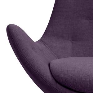 Fauteuil Houston III Tissu Tissu Anda II : Violet - Acier inoxydable