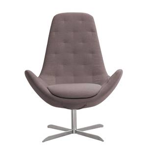 Fauteuil Houston III Tissu Tissu Milan : Gris-Marron - Acier inoxydable