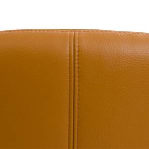 Fauteuil Houston IV Cuir véritable Cuir véritable Neka : Cognac - Acier inoxydable