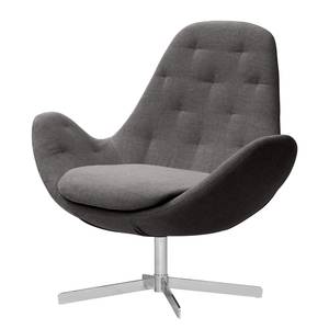 Fauteuil Houston IV Tissu Tissu Anda II : Anthracite - Chrome