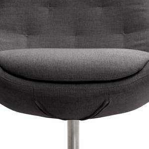 Fauteuil Houston IV Tissu Tissu Anda II : Anthracite - Chrome