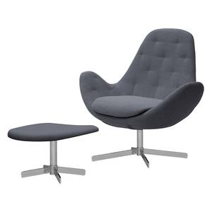 Sessel Houston IV Webstoff Webstoff Milan: Anthrazit - Chrom