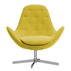 Fauteuil Houston IV Tissu Tissu Milan : Jaune - Chrome