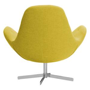 Fauteuil Houston IV Tissu Tissu Milan : Jaune - Chrome