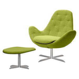 Fauteuil Houston IV Tissu Tissu Anda II : Vert - Acier inoxydable