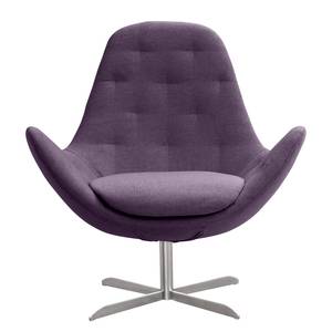 Fauteuil Houston IV Tissu Tissu Anda II : Violet - Acier inoxydable